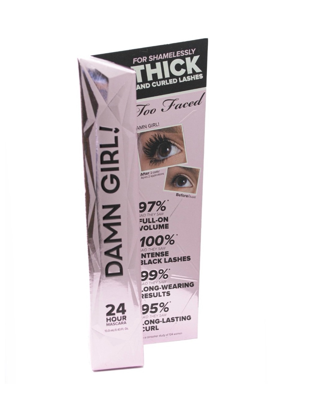 Too Faced Damn Girl! 24-Hour Mascara (FULL SIZE — 0.43 oz.)